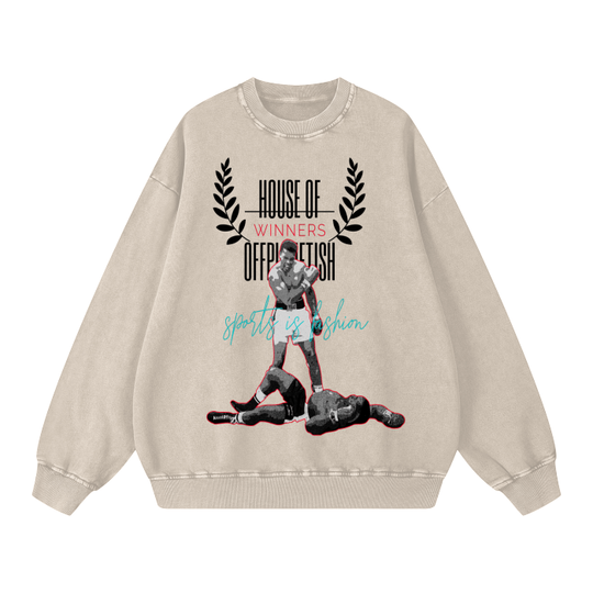 FROM "THE HOUSE OF OFFPLANETISH "HOUSE OF WINNERS Collection "Acid Wash Oversize Sweatshirt - 360 GSM