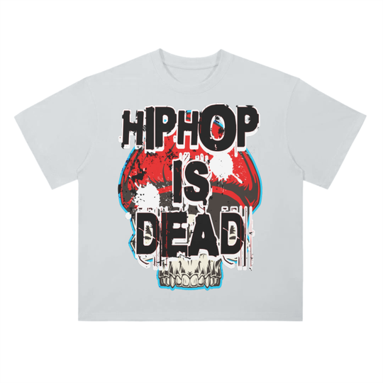 “HIPHOP IS DEAD” Drop Shoulder T-Shirt - 300 GSM