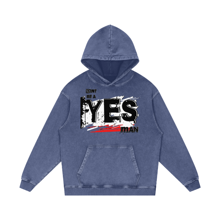 YES /NO  Acid Wash Oversize Hoodie - 420 GSM