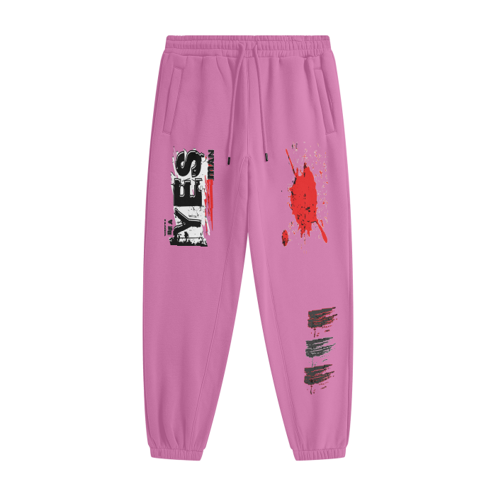 YES/NO. Streetwear Unisex Fleece Joggers