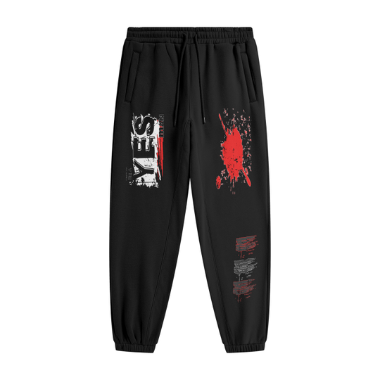 YES/NO. Streetwear Unisex Fleece Joggers