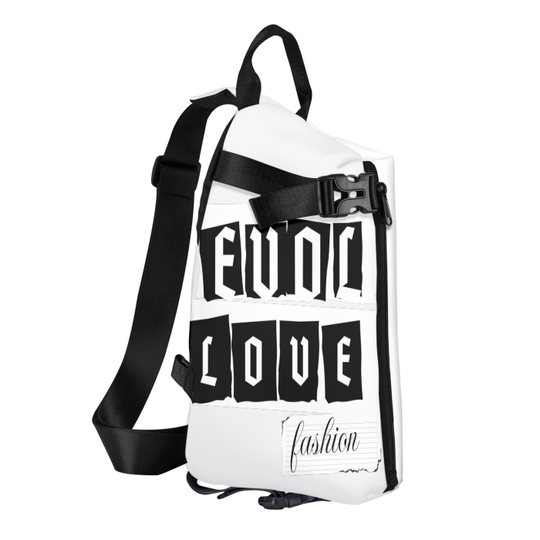 FROM "THE HOUSE OF OFFPLANETISH THE E.V.O.L. Collection Streetwear All-Over Print Crossbody Backpack