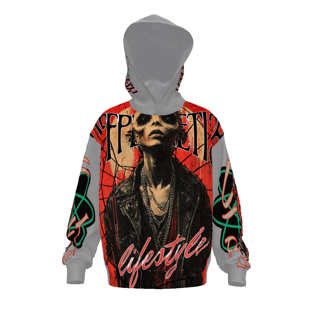 THE HOUSE OF "OFFPLANETISH" PRESENTS "ALIEN LIFESTYLE" "THE INVASION" COLLECTION  Streetwear  Drop Shoulder Oversized Hoodie