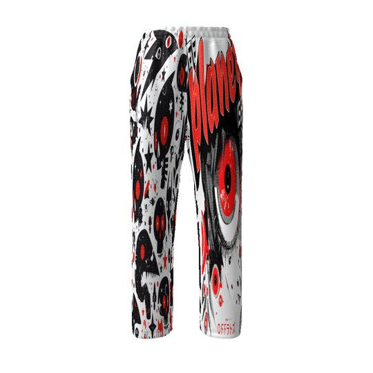 FROM "THE HOUSE OF OFFPLANETISH" THE ALIEN ART COLLECTION All-Over Print Unisex Straight Leg Pants