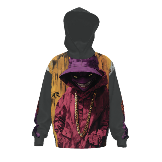 FROM “THE HOUSE OF OFFPLANETISH “ THE OFFPLANET COLLECTION Streetwear All-Over Print Unisex Drop Shoulder Oversized Hoodie