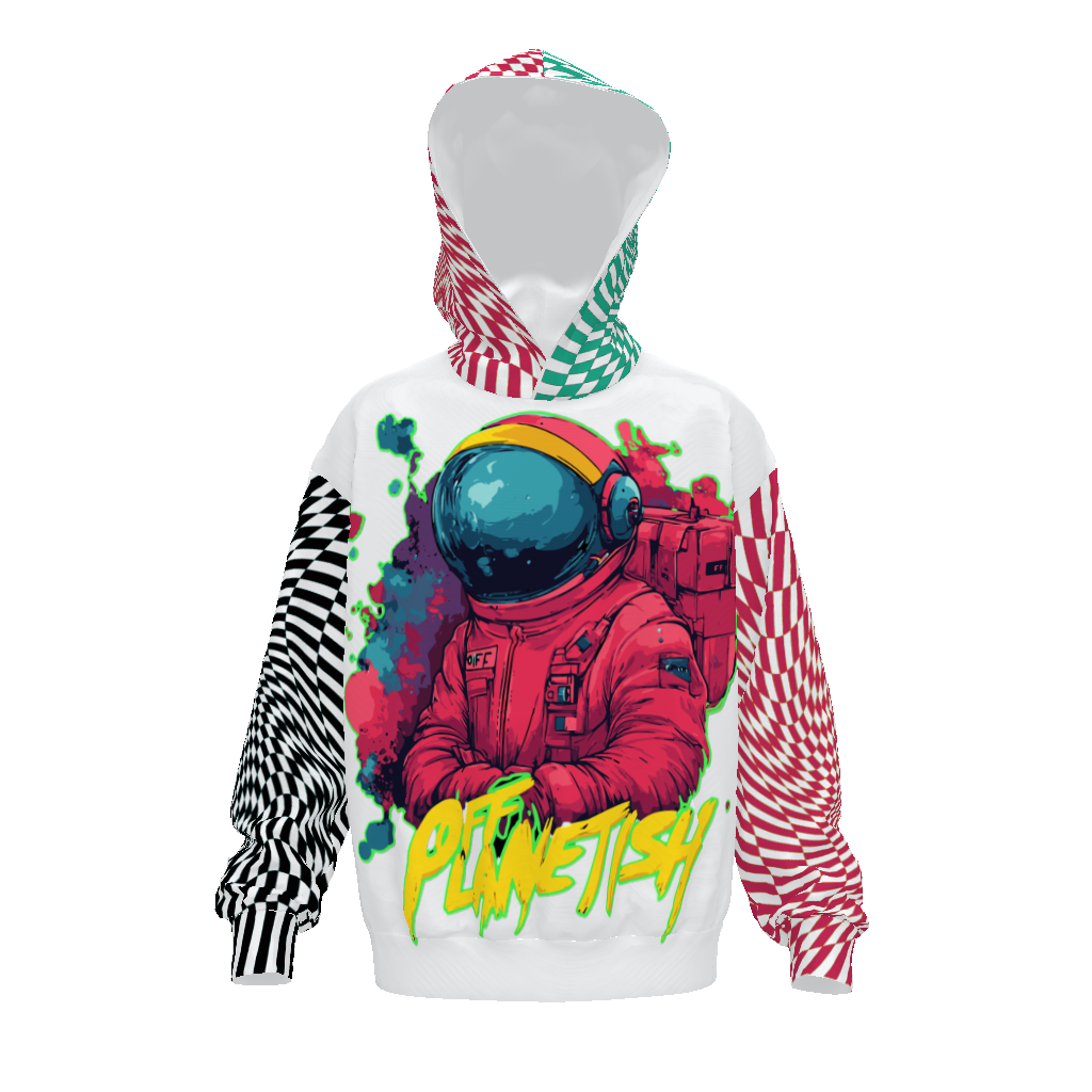 FROM "THE HOUSE OF OFFPLANETISH" OFFPLANETISH COLLECTION Streetwear All-Over Print Unisex Drop Shoulder Oversized Hoodie