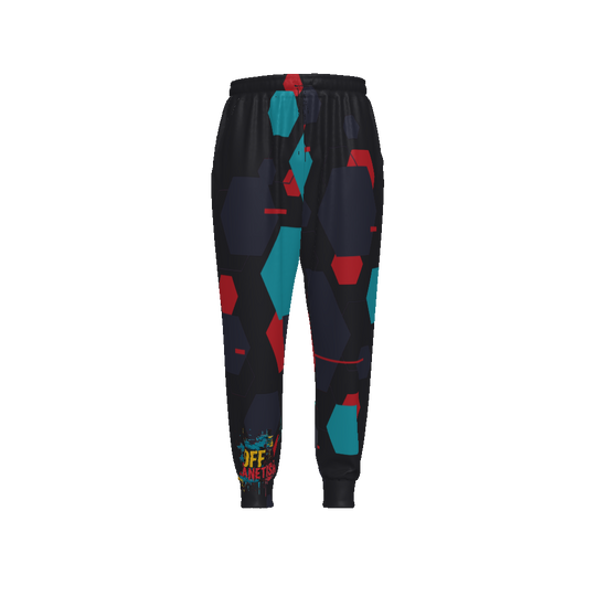 FROM "THE HOUSE OF OFFPLANETISH" THE ALIEN ART COLLECTION All-Over Print Unisex Drawstring Waist Joggers