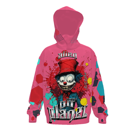 FROM "THE HOUSE OF OFFPLANETISH" THE ALIEN ART COLLECTION Streetwear All-Over Print Unisex Drop Shoulder Oversized Hoodie