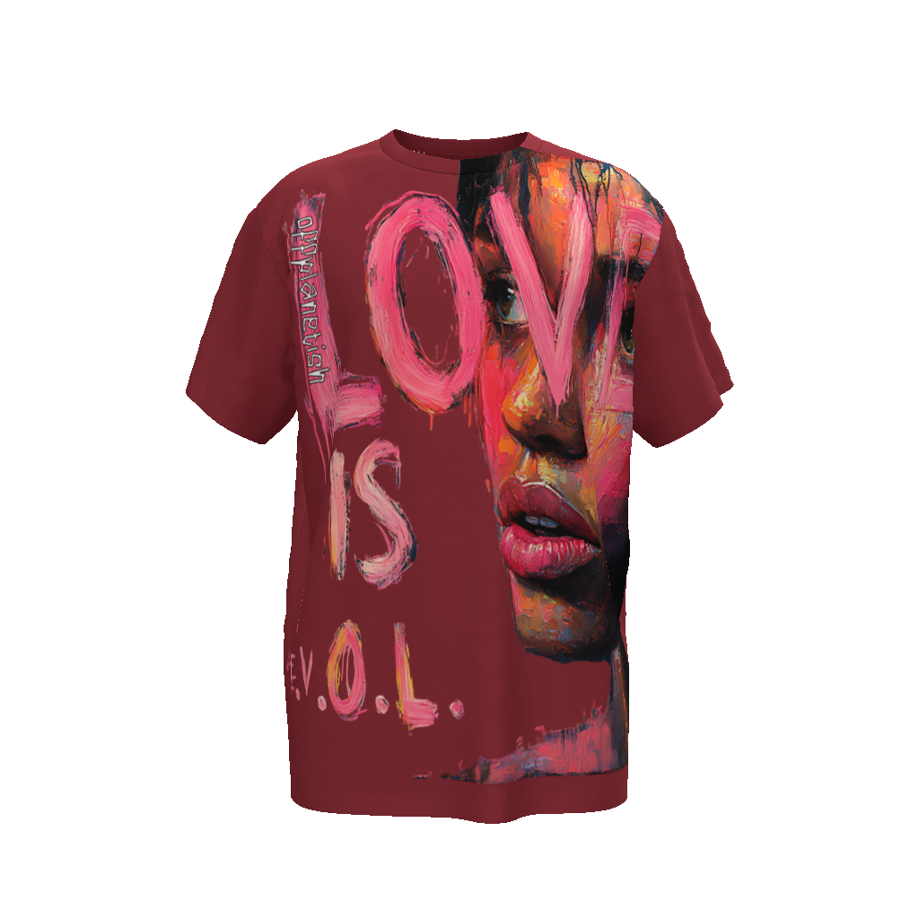 FROM "THE HOUSE OF OFFPLANETISH" THE E.V.O.L. Collection Streetwear All-Over Print Unisex Oversized T-Shirt