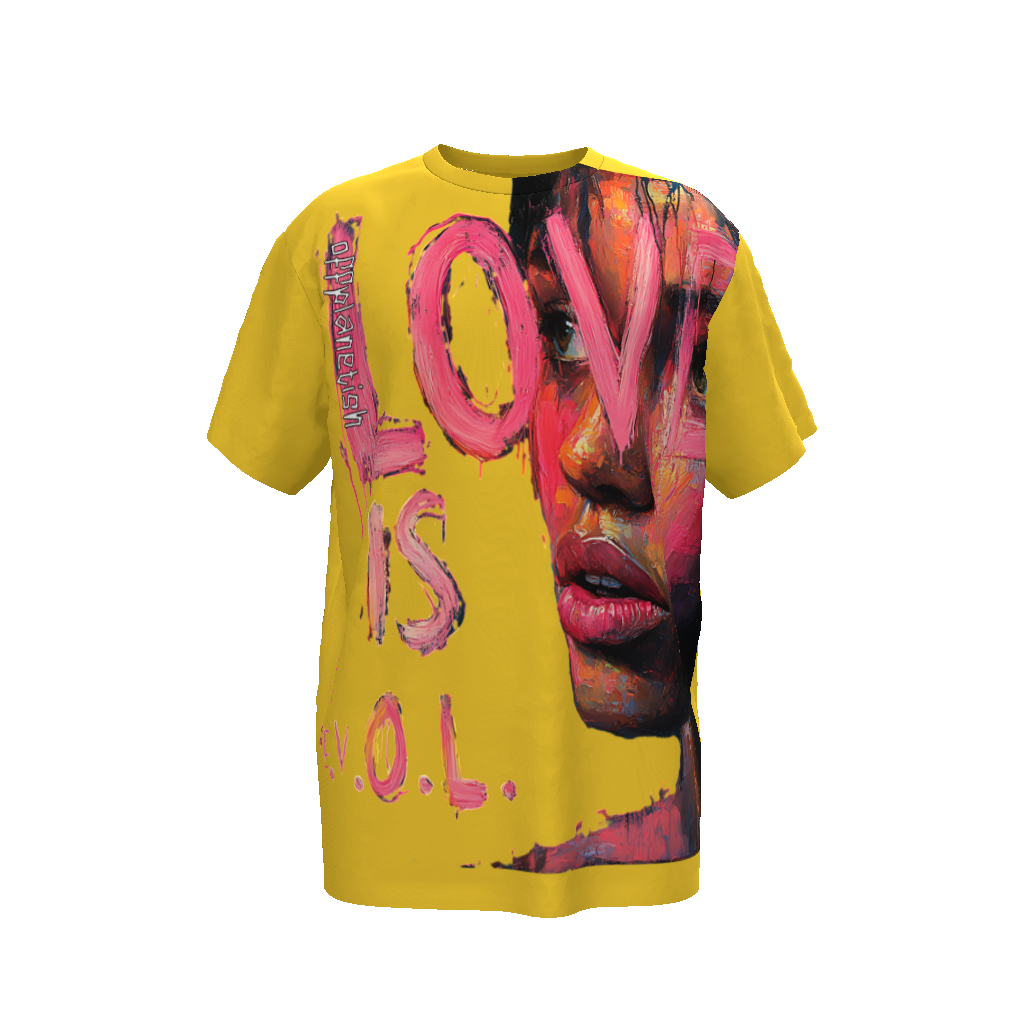 FROM "THE HOUSE OF OFFPLANETISH" THE E.V.O.L. Collection Streetwear All-Over Print Unisex Oversized T-Shirt