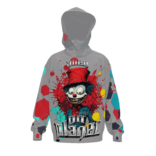 FROM "THE HOUSE OF OFFPLANETISH" THE ALIEN ART COLLECTION Streetwear All-Over Print Unisex Drop Shoulder Oversized Hoodie