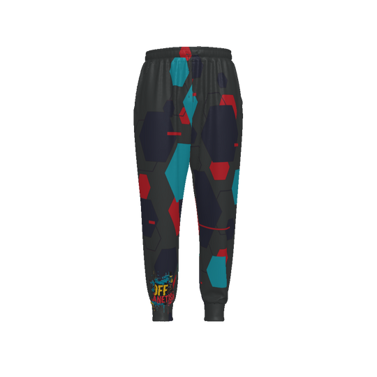 FROM "THE HOUSE OF OFFPLANETISH" THE ALIEN ART COLLECTION All-Over Print Unisex Drawstring Waist Joggers