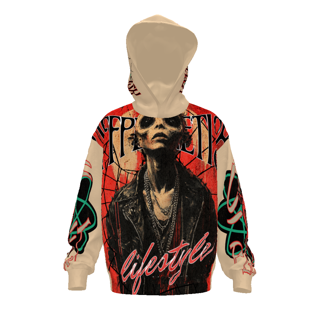 THE HOUSE OF "OFFPLANETISH" PRESENTS "ALIEN LIFESTYLE" "THE INVASION" COLLECTION  Streetwear  Drop Shoulder Oversized Hoodie