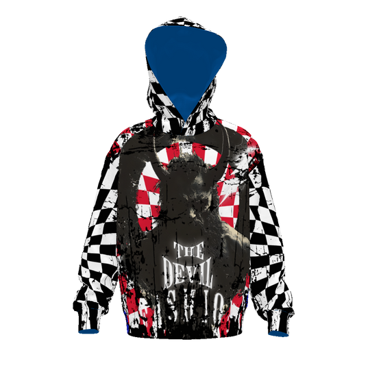 FROM “THE HOUSE OF OFFPLANETISH “ EVIL Streetwear All-Over Print Unisex Drop Shoulder Oversized Hoodie