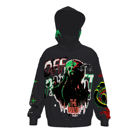 FROM “THE HOUSE OF OFFPLANETISH “ THE INVASION Streetwear All-Over Print Unisex Drop Shoulder Oversized Hoodie