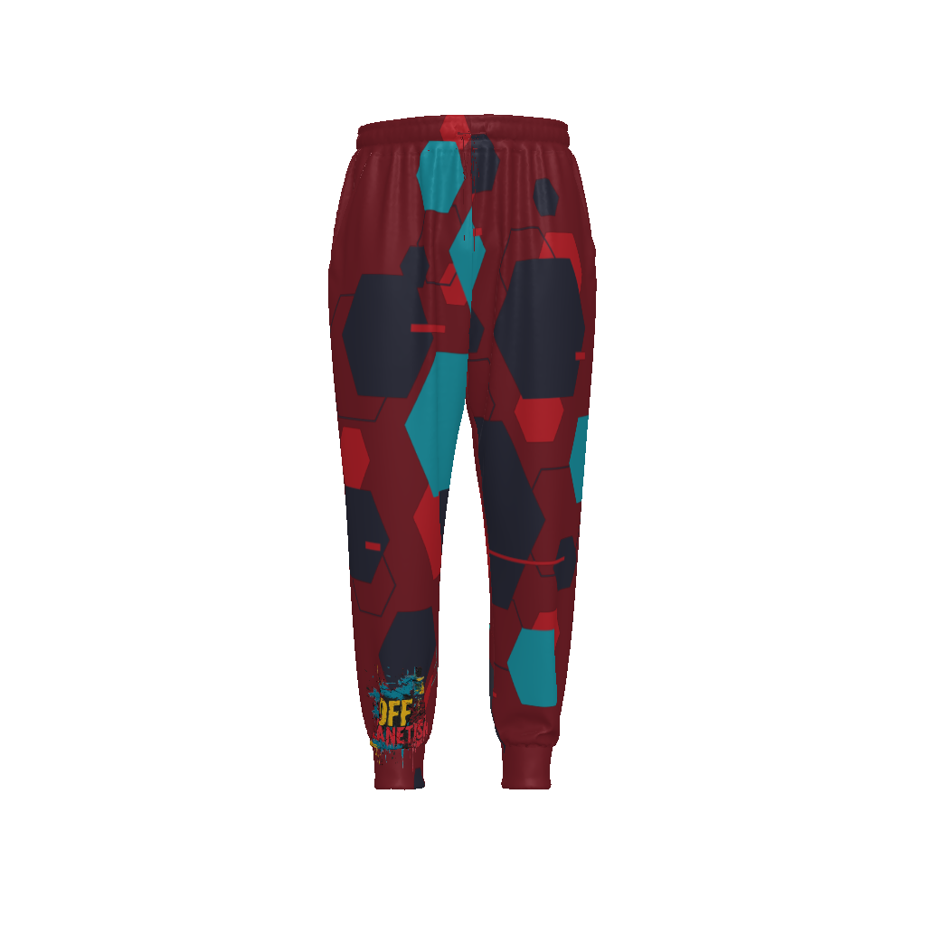 FROM "THE HOUSE OF OFFPLANETISH" THE ALIEN ART COLLECTION All-Over Print Unisex Drawstring Waist Joggers