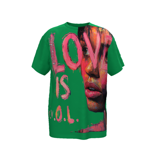 FROM "THE HOUSE OF OFFPLANETISH" THE E.V.O.L. Collection Streetwear All-Over Print Unisex Oversized T-Shirt