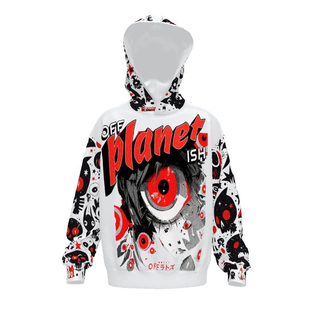 FROM "THE HOUSE4 VOFV OFFPLANETISH" THE ALIEN ART COLLECTION Streetwear All-Over Print Unisex Drop Shoulder Oversized Hoodie