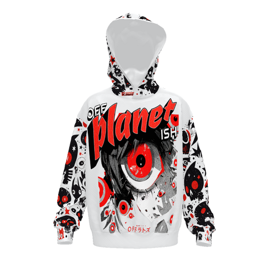 FROM "THE HOUSE4 VOFV OFFPLANETISH" THE ALIEN ART COLLECTION Streetwear All-Over Print Unisex Drop Shoulder Oversized Hoodie