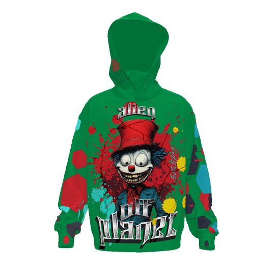 FROM "THE HOUSE OF OFFPLANETISH" THE ALIEN ART COLLECTION Streetwear All-Over Print Unisex Drop Shoulder Oversized Hoodie