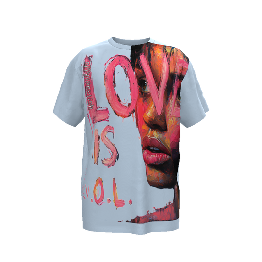 FROM "THE HOUSE OF OFFPLANETISH" THE E.V.O.L. Collection Streetwear All-Over Print Unisex Oversized T-Shirt