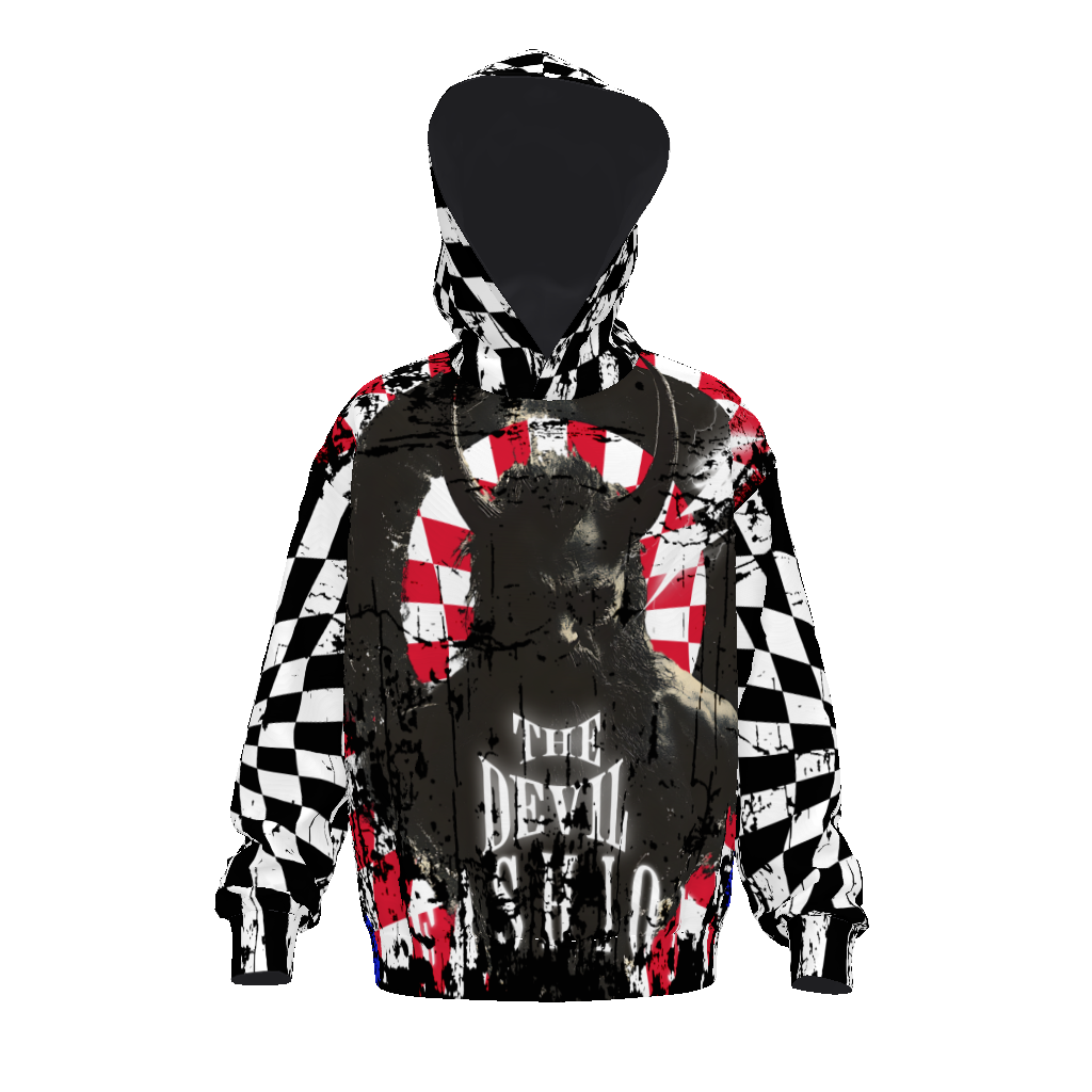 FROM “THE HOUSE OF OFFPLANETISH “ EVIL Streetwear All-Over Print Unisex Drop Shoulder Oversized Hoodie