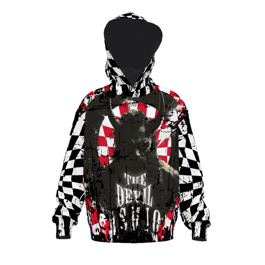 FROM “THE HOUSE OF OFFPLANETISH “ EVIL Streetwear All-Over Print Unisex Drop Shoulder Oversized Hoodie