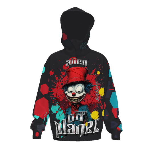 FROM "THE HOUSE OF OFFPLANETISH" THE ALIEN ART COLLECTION Streetwear All-Over Print Unisex Drop Shoulder Oversized Hoodie