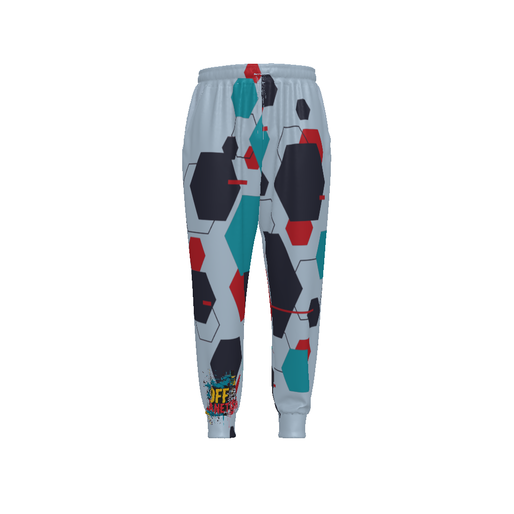 FROM "THE HOUSE OF OFFPLANETISH" THE ALIEN ART COLLECTION All-Over Print Unisex Drawstring Waist Joggers