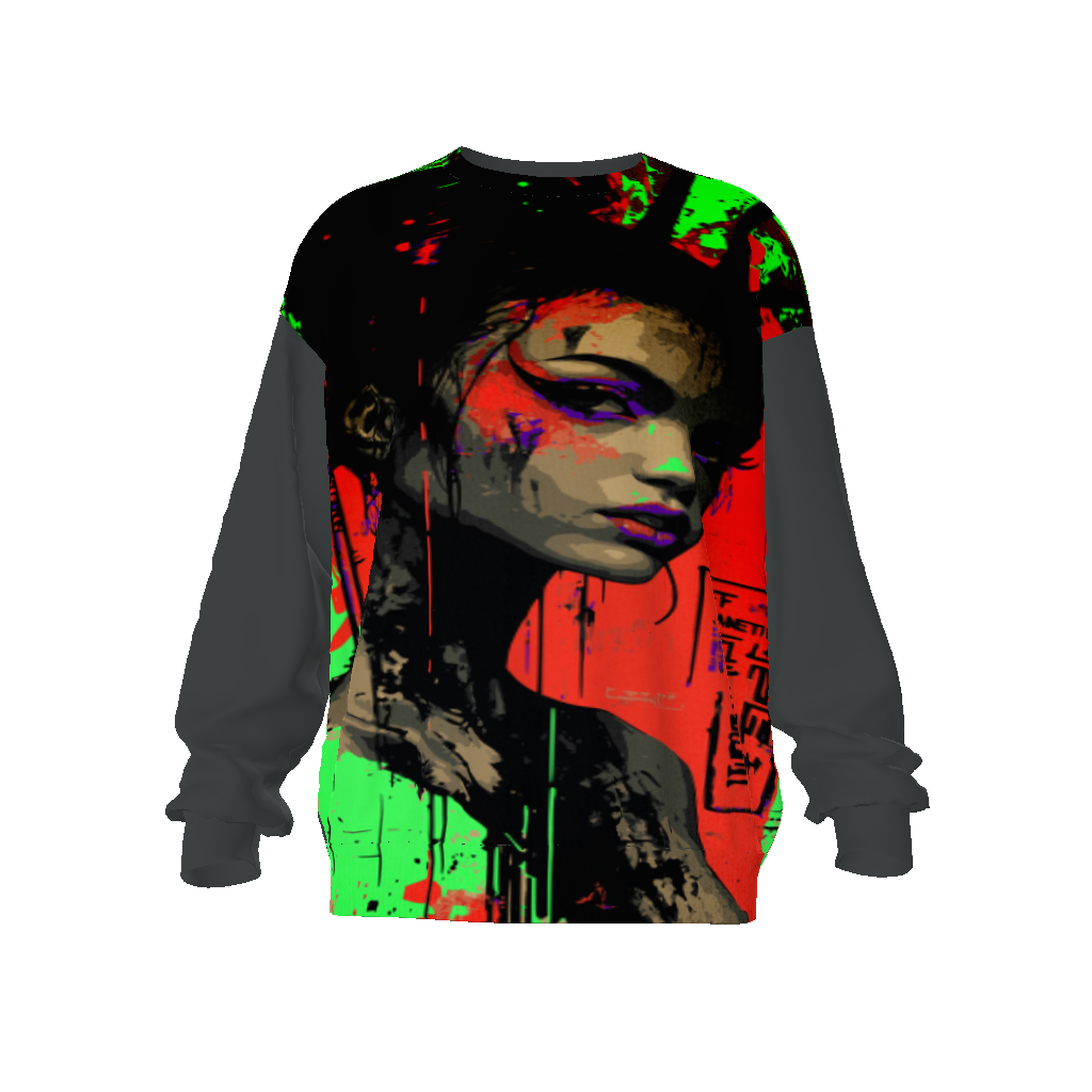 FROM "THE HOUSE OF OFFPLANETISH" ALIEN LIFE COLLECTION All-Over Print Unisex Oversized Sweatshirt