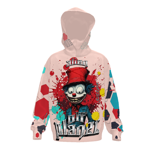 FROM "THE HOUSE OF OFFPLANETISH" THE ALIEN ART COLLECTION Streetwear All-Over Print Unisex Drop Shoulder Oversized Hoodie