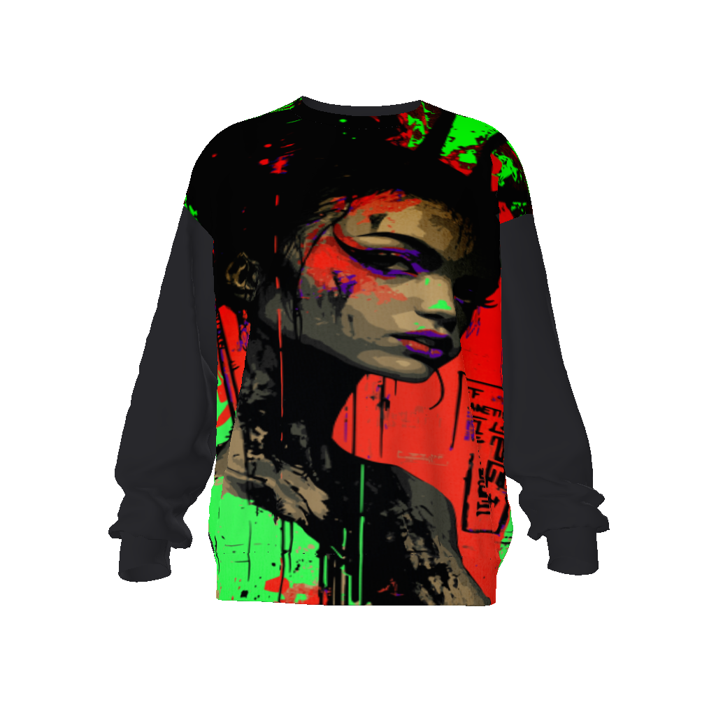 FROM "THE HOUSE OF OFFPLANETISH" ALIEN LIFE COLLECTION All-Over Print Unisex Oversized Sweatshirt