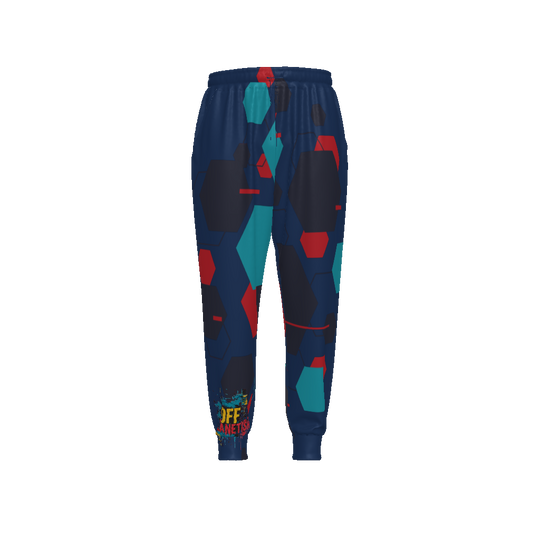 FROM "THE HOUSE OF OFFPLANETISH" THE ALIEN ART COLLECTION All-Over Print Unisex Drawstring Waist Joggers