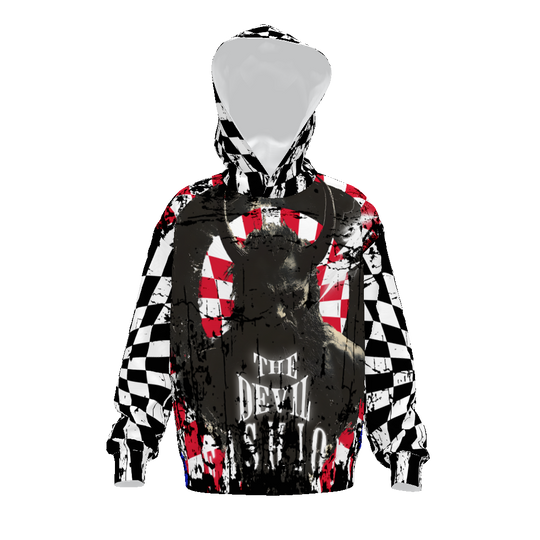 FROM “THE HOUSE OF OFFPLANETISH “ EVIL Streetwear All-Over Print Unisex Drop Shoulder Oversized Hoodie