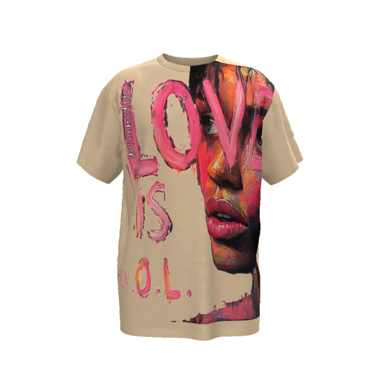 FROM "THE HOUSE OF OFFPLANETISH" THE E.V.O.L. Collection Streetwear All-Over Print Unisex Oversized T-Shirt