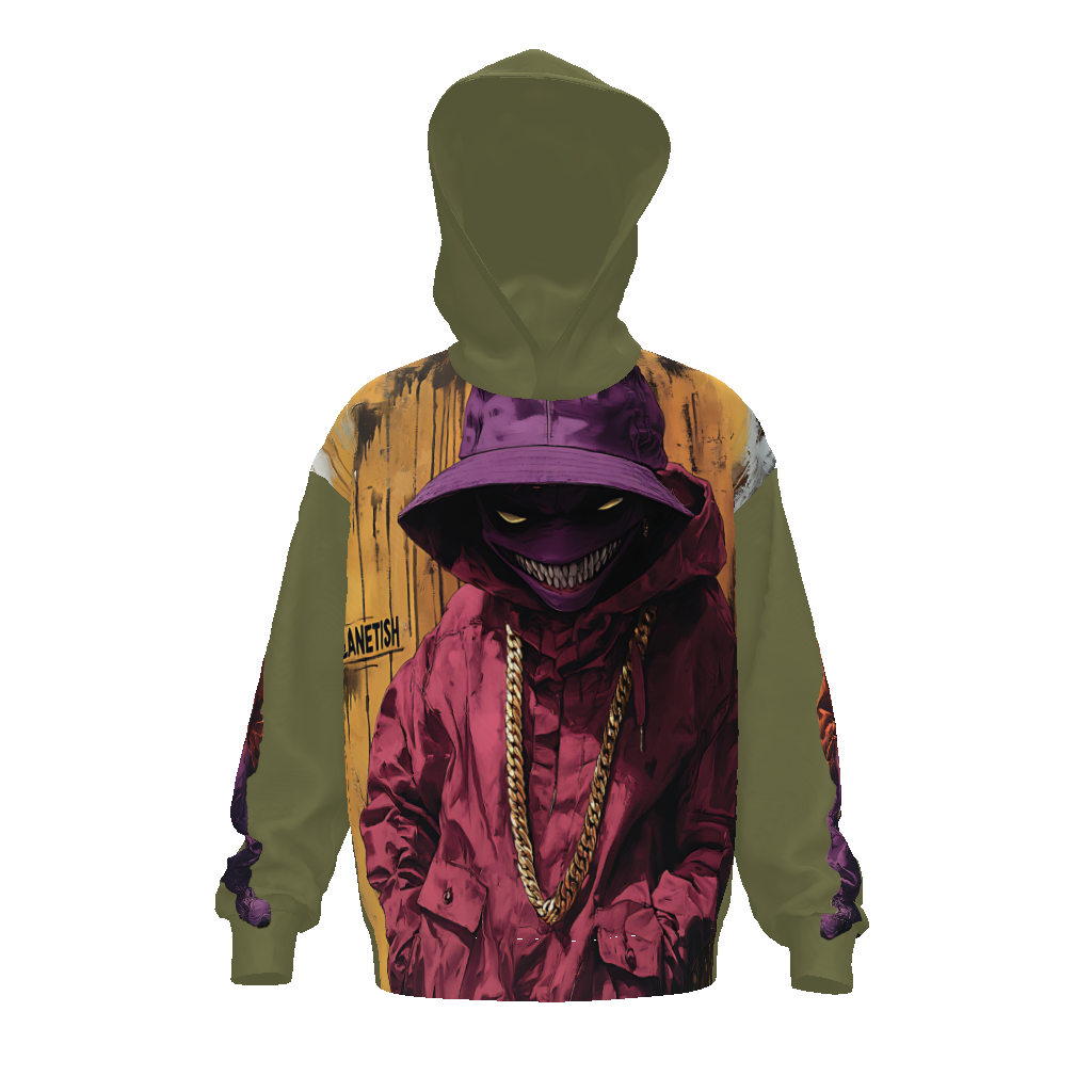 FROM “THE HOUSE OF OFFPLANETISH “ THE OFFPLANET COLLECTION Streetwear All-Over Print Unisex Drop Shoulder Oversized Hoodie