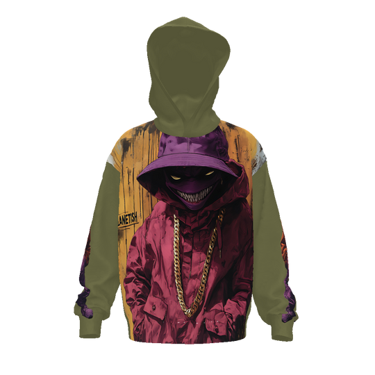 FROM “THE HOUSE OF OFFPLANETISH “ THE OFFPLANET COLLECTION Streetwear All-Over Print Unisex Drop Shoulder Oversized Hoodie