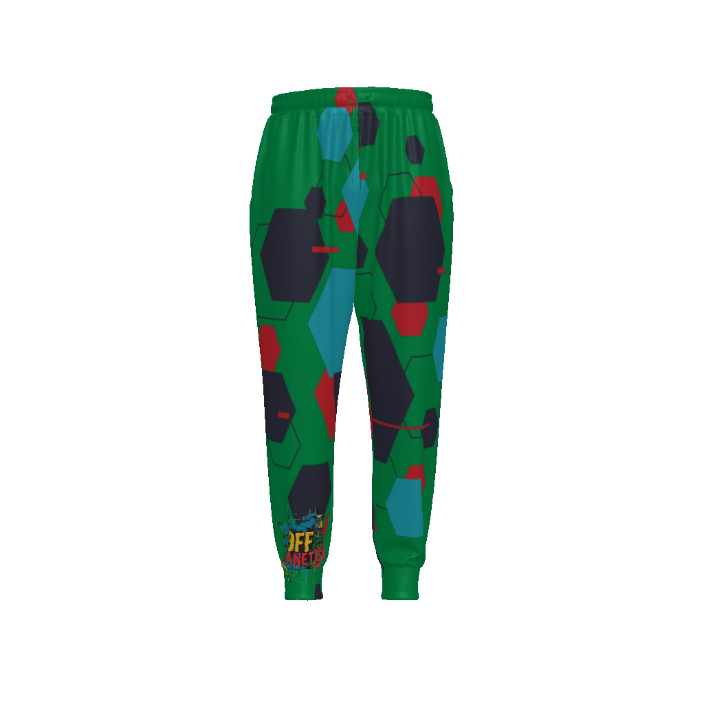 FROM "THE HOUSE OF OFFPLANETISH" THE ALIEN ART COLLECTION All-Over Print Unisex Drawstring Waist Joggers