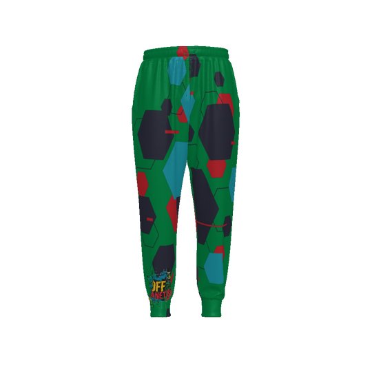 FROM "THE HOUSE OF OFFPLANETISH" THE ALIEN ART COLLECTION All-Over Print Unisex Drawstring Waist Joggers