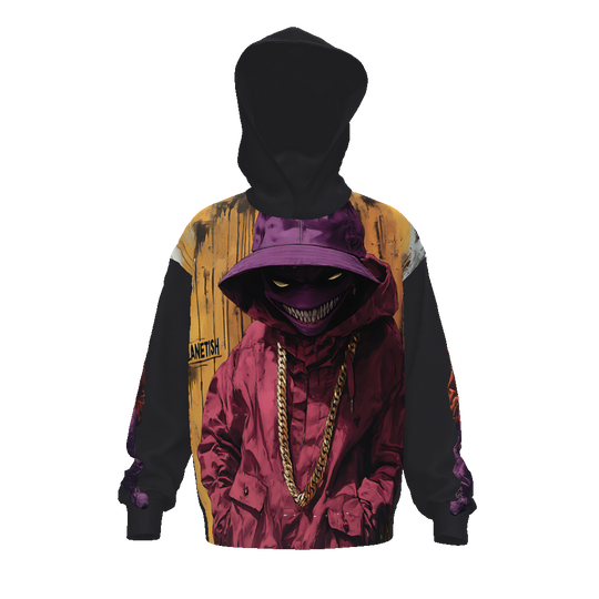 FROM “THE HOUSE OF OFFPLANETISH “ THE OFFPLANET COLLECTION Streetwear All-Over Print Unisex Drop Shoulder Oversized Hoodie