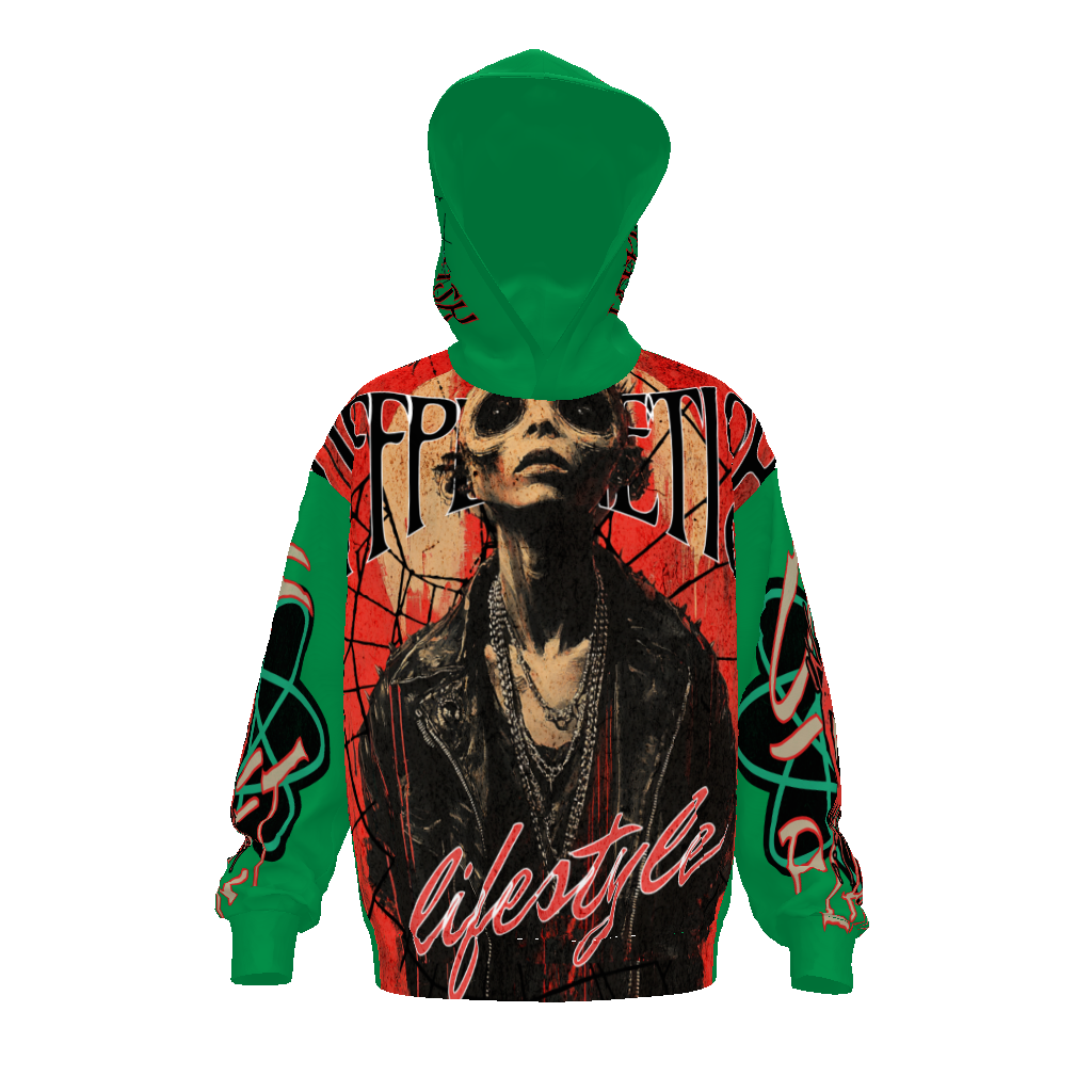 THE HOUSE OF "OFFPLANETISH" PRESENTS "ALIEN LIFESTYLE" "THE INVASION" COLLECTION  Streetwear  Drop Shoulder Oversized Hoodie