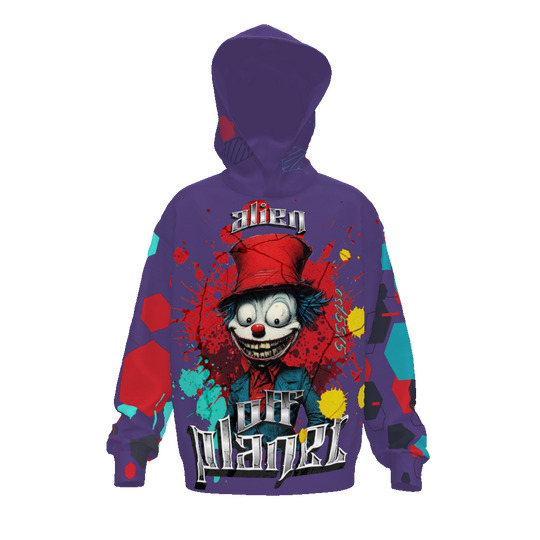 FROM "THE HOUSE OF OFFPLANETISH" THE ALIEN ART COLLECTION Streetwear All-Over Print Unisex Drop Shoulder Oversized Hoodie